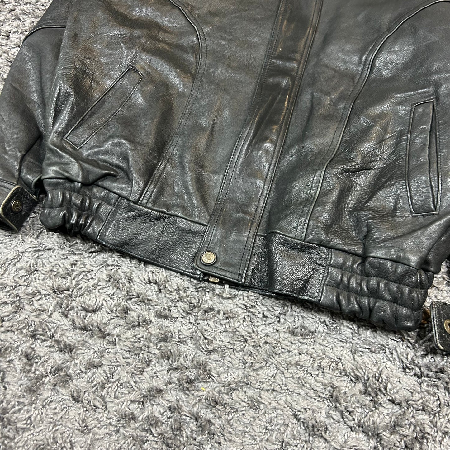 Vintage Leder Jacke
