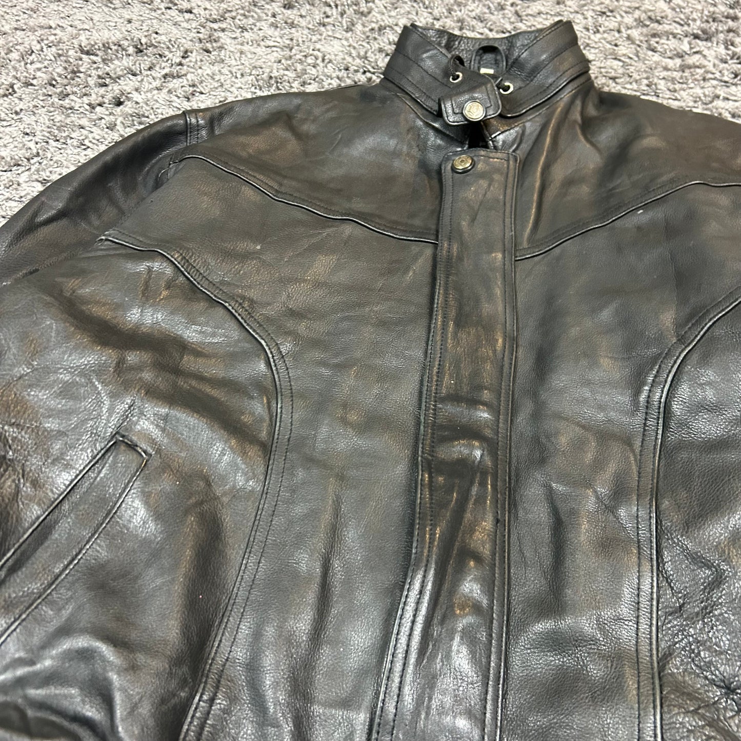 Vintage Leder Jacke